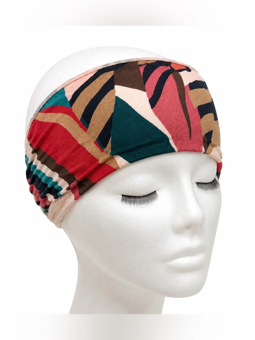 Multicolor Abstract Print Stretch Headband